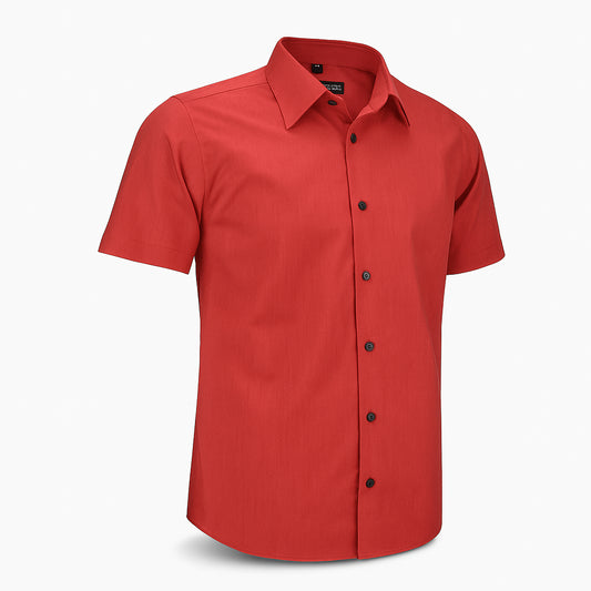 Camisa Rojo Liso Mod 9000