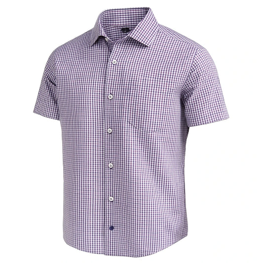 Camisa Cuadros Morados Mod 9336