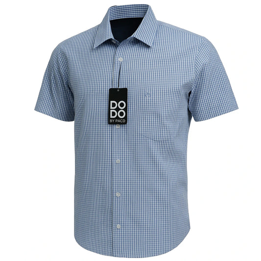 Camisa Cuadros Azul Cielo Mod 9333