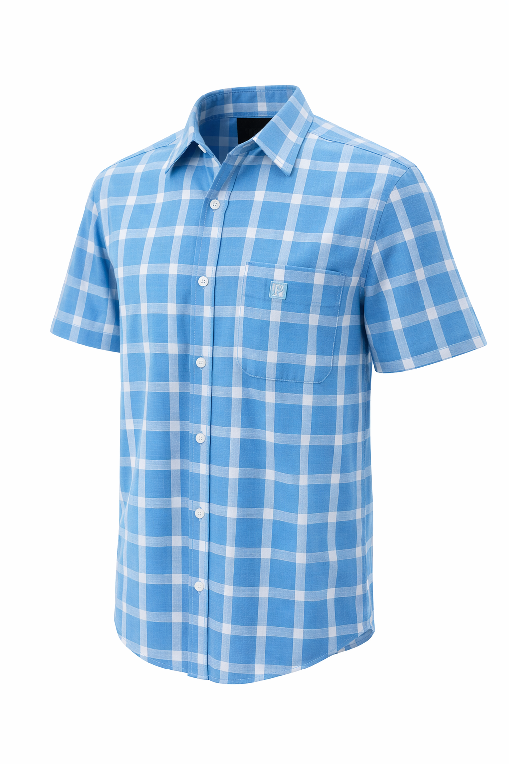 Camisa Cuadros Azul Mod 7148