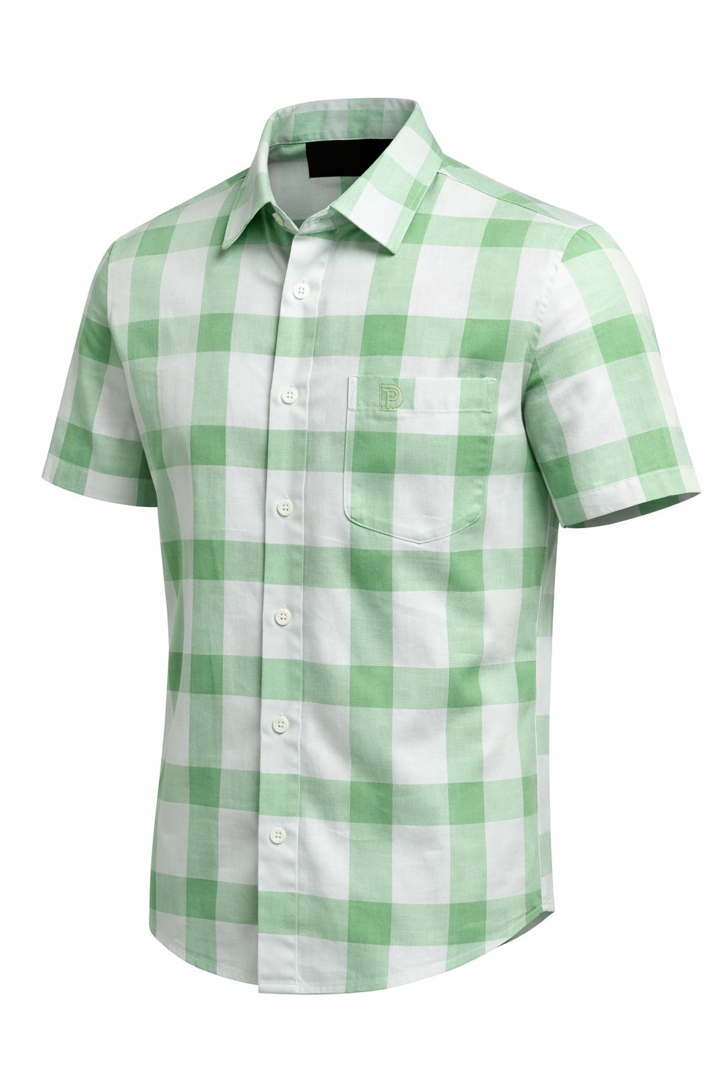 Camisa Cuadros Verde Mod 9354