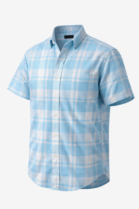 Camisa Cuadros Azul Mod 9359