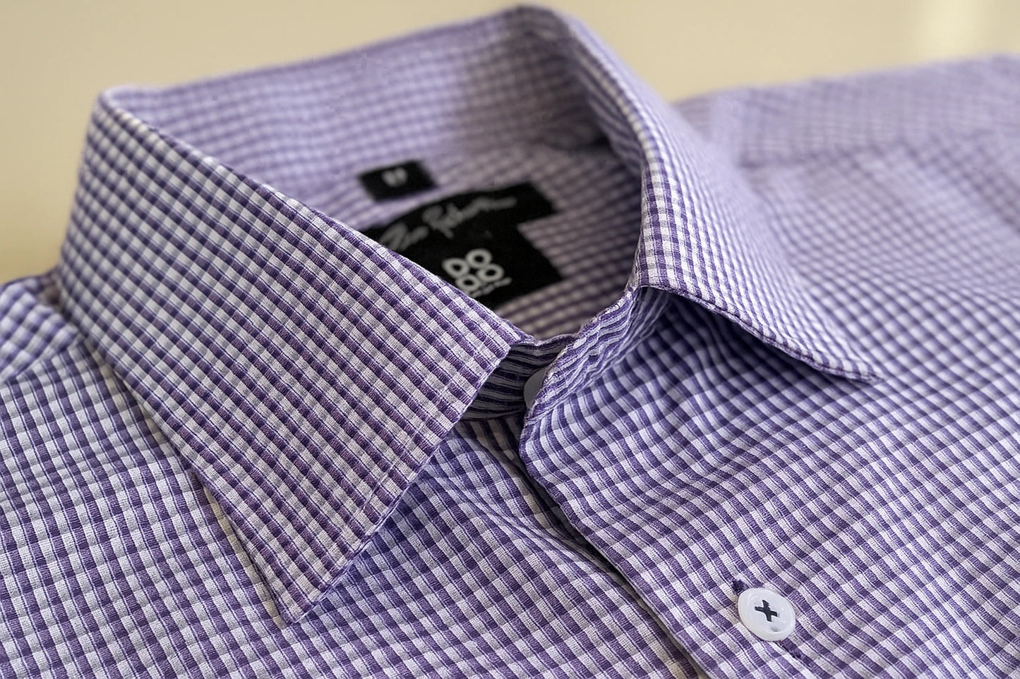 Camisa Cuadros Morados Mod 9336